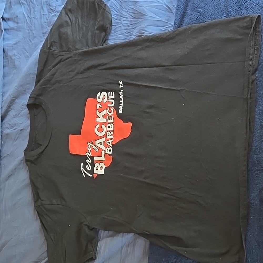 Terry Blacks BBQ Tee - XL fits like a L